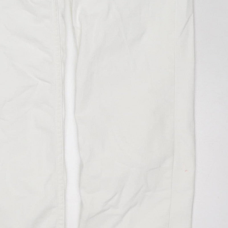 M&S Women’s White Size 10 Sienna Supersoft Straight Stretch Jeans