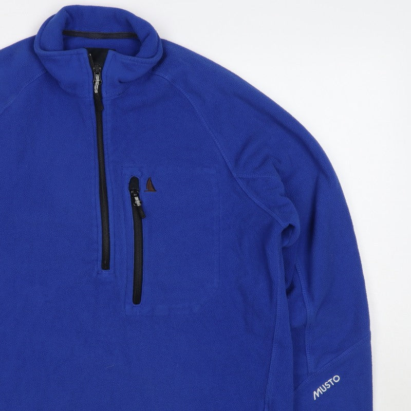 Musto Men’s Blue M Half Zip Fleece Sweatshirt Sailing Outdoor