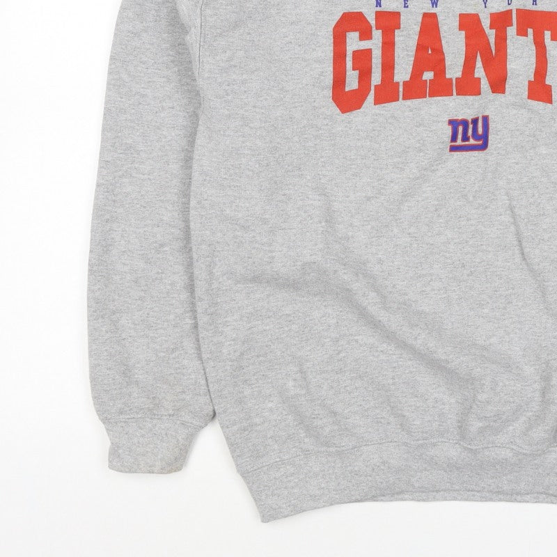 Team Apparel Men’s Grey M New York Giants NFL Graphic Print Sweatshirt