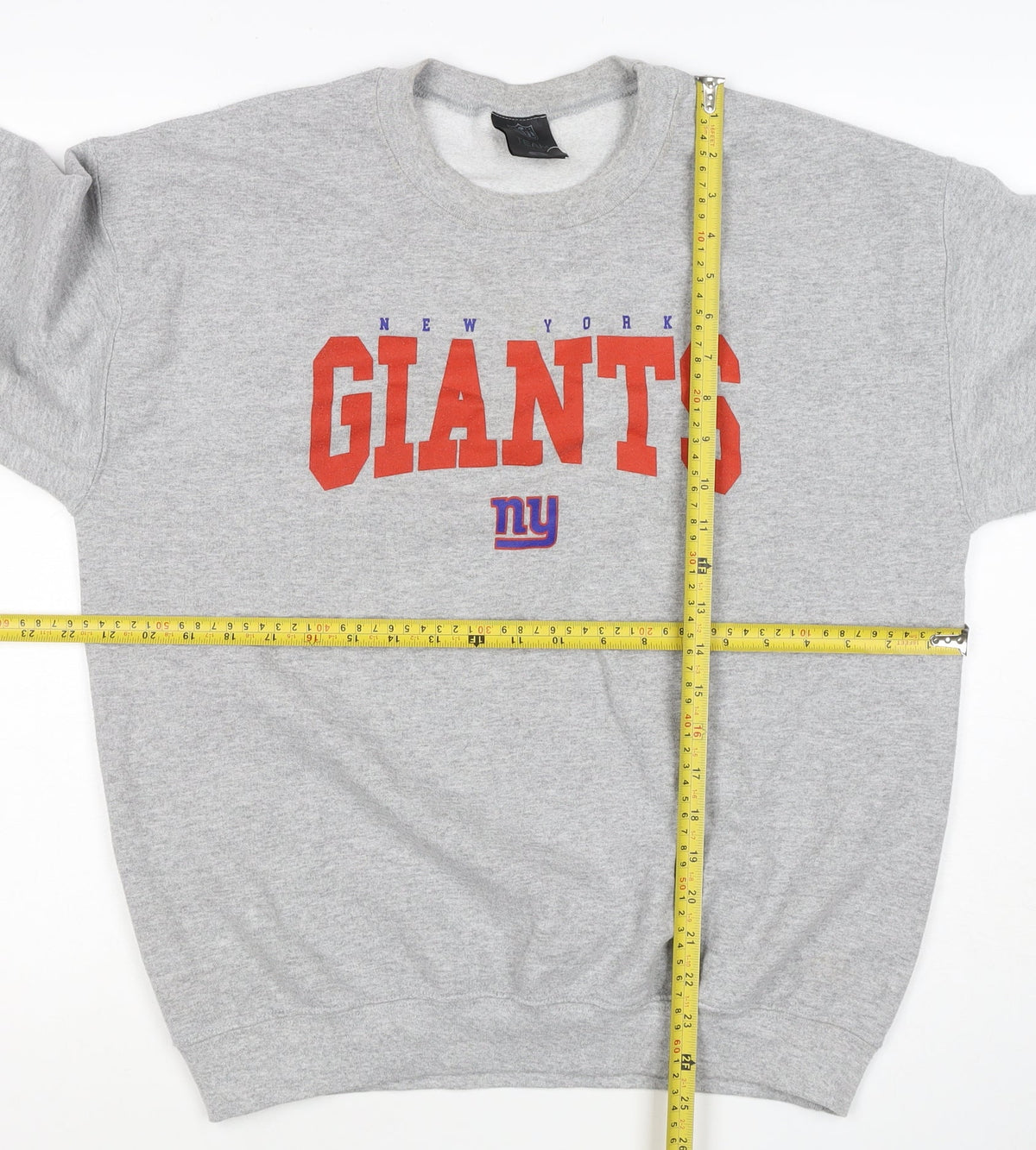 Team Apparel Men’s Grey M New York Giants NFL Graphic Print Sweatshirt