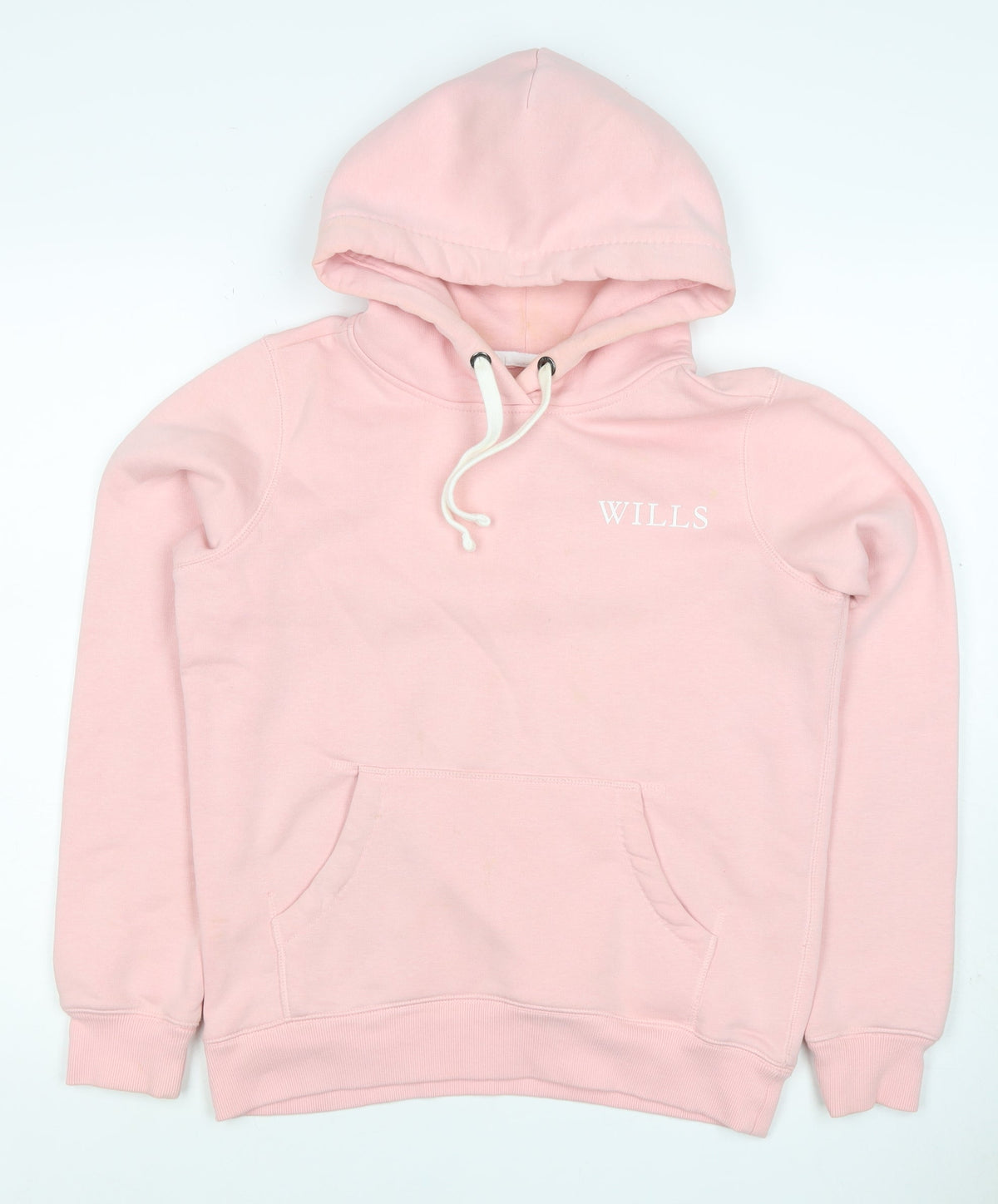 Jack Wills Women Pink UK 8 Pullover Hoodie Logo Drawstring Pockets