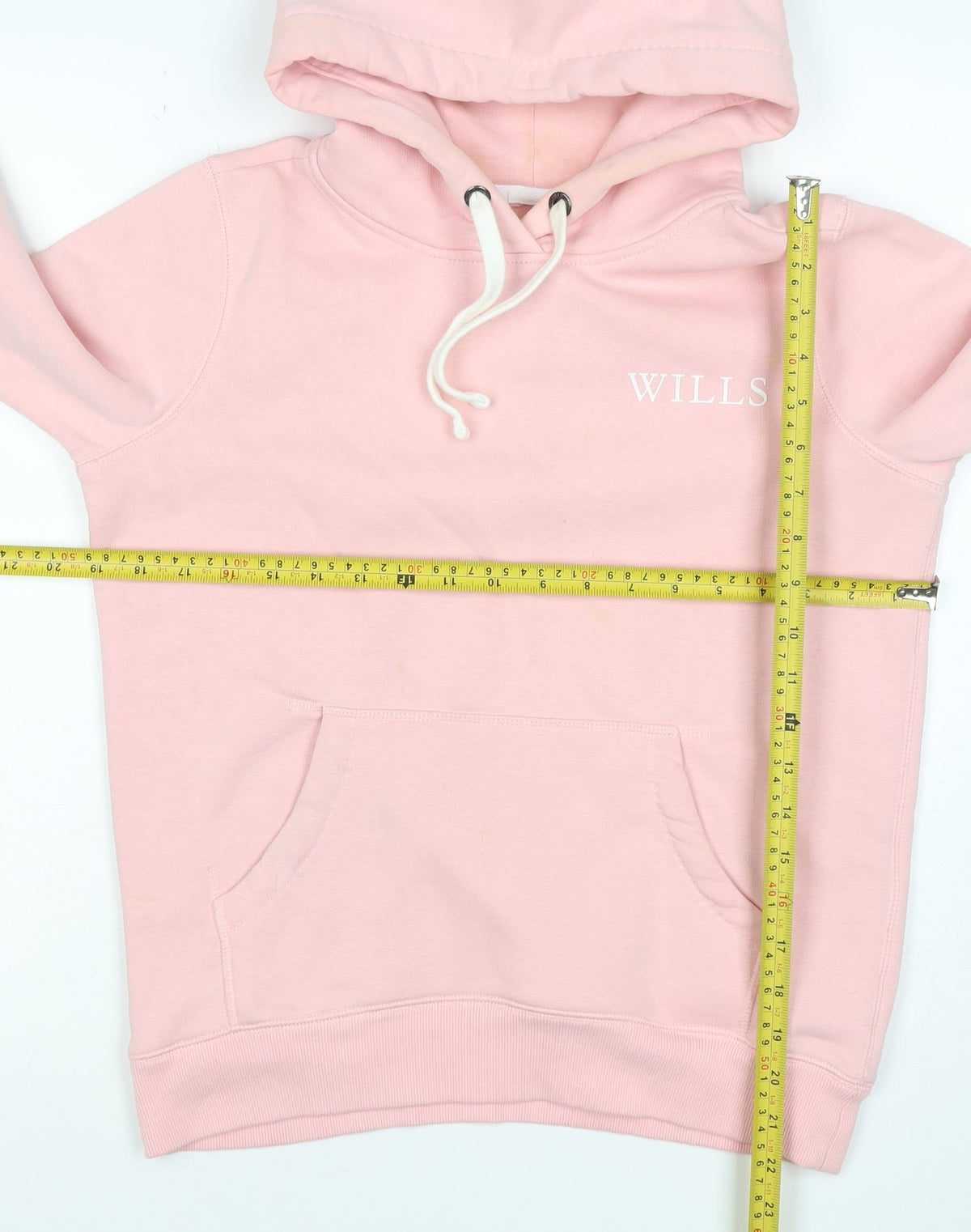 Jack Wills Women Pink UK 8 Pullover Hoodie Logo Drawstring Pockets