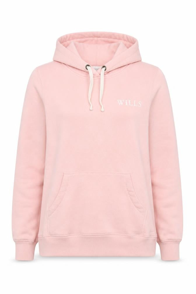 Jack Wills Women Pink UK 8 Pullover Hoodie Logo Drawstring Pockets