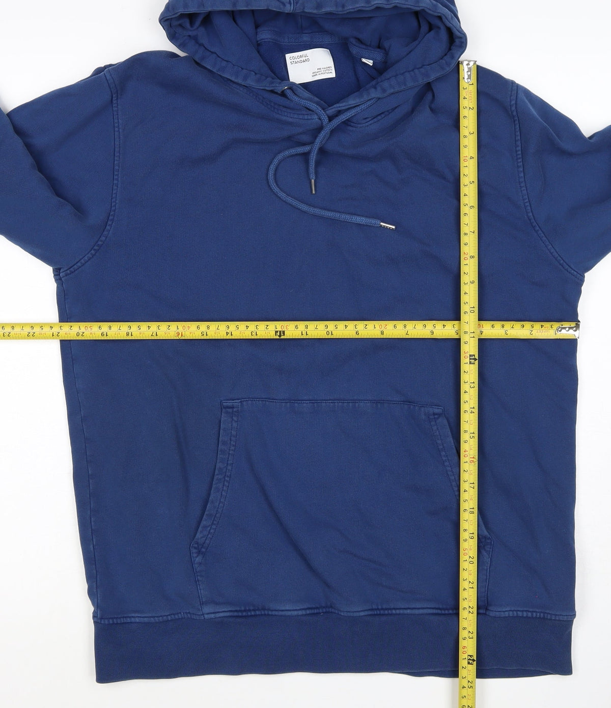Colorful Standard Men's Blue M Pullover Hoodie Organic Cotton Pockets
