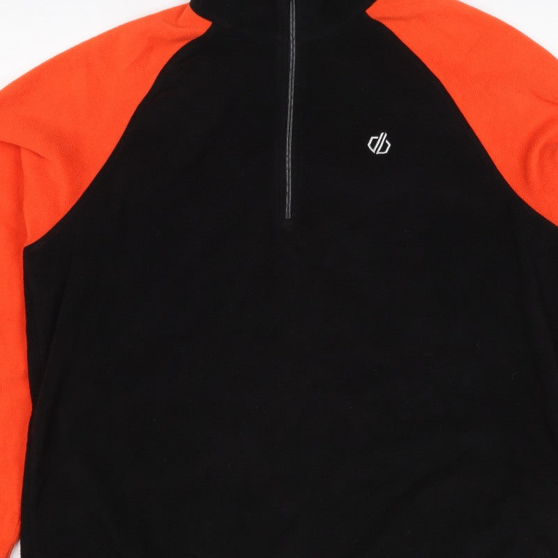 Dare 2b Women’s Black Orange UK 20 XL 1/4 Zip Fleece Sweatshirt