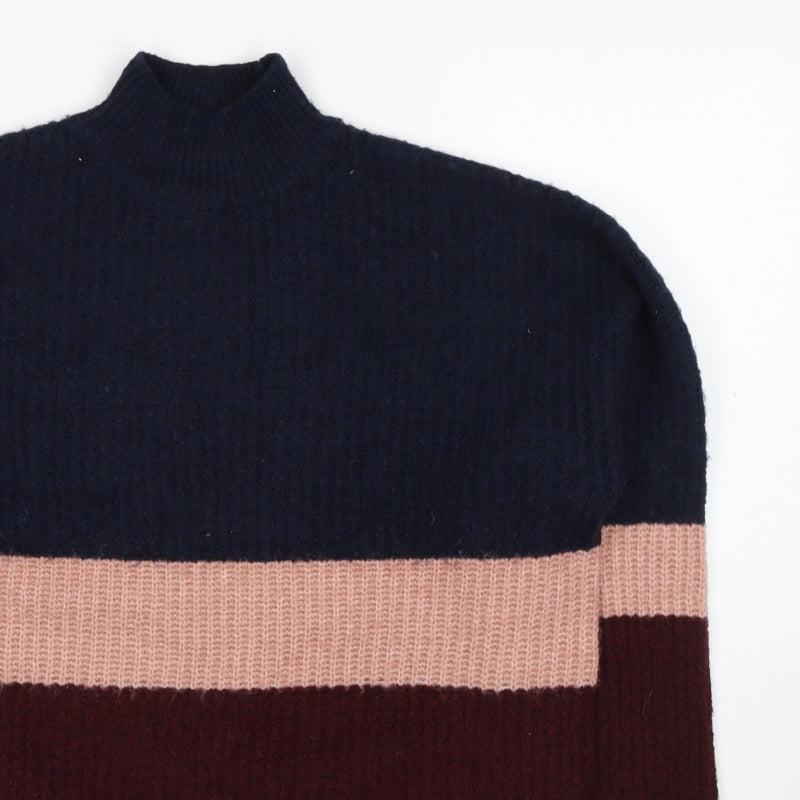 New Look Women Multicoloured UK 6 Pullover High Neck Knit Jumper