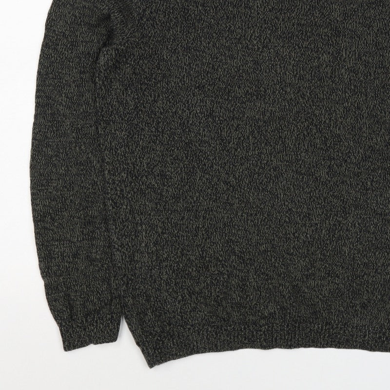 ASOS Men’s Grey Marl Chunky Knit Crew Neck Pullover Jumper Size M