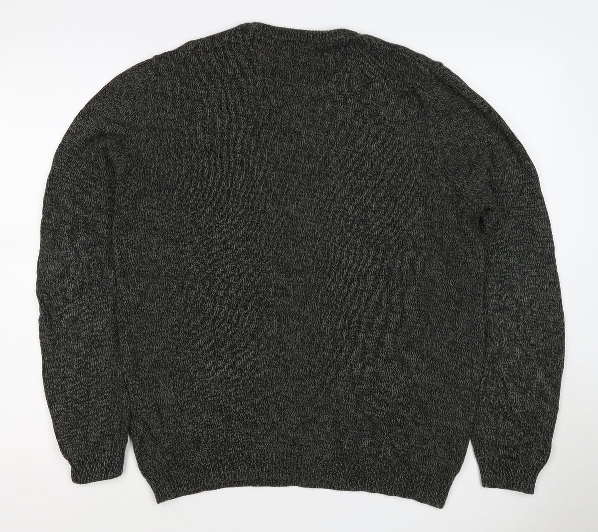 ASOS Men’s Grey Marl Chunky Knit Crew Neck Pullover Jumper Size M