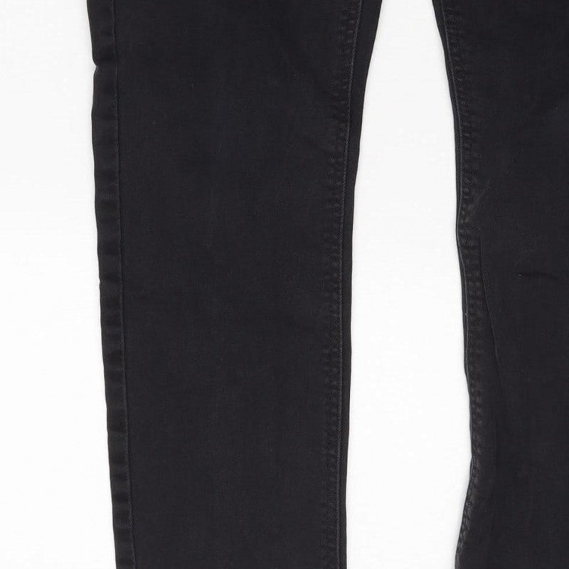 Next Women’s Black Skinny Jeans W32 Regular Stretch Denim