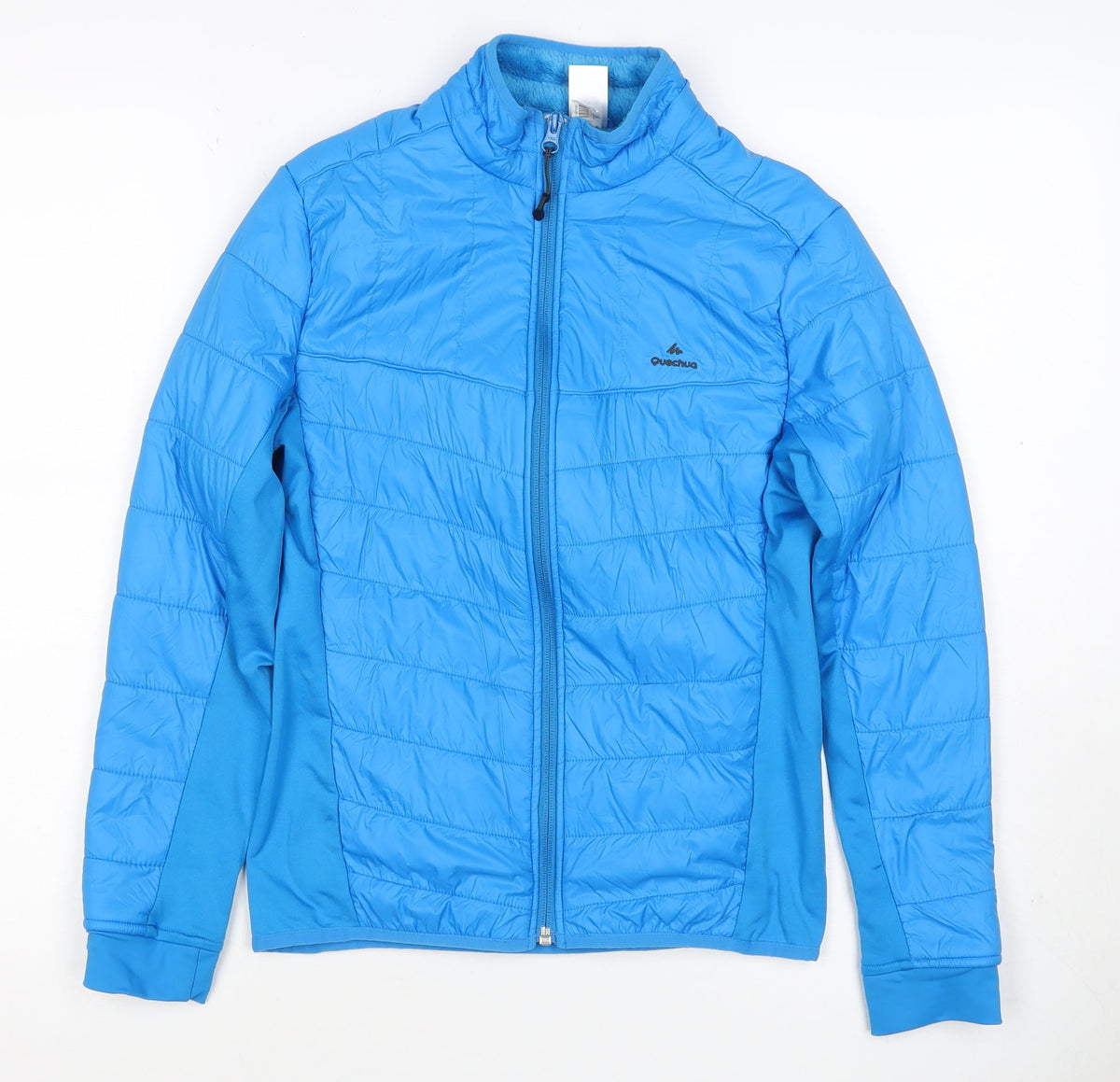 Quechua Boys Blue 13-14 Years Puffer Jacket Full Zip Insulated Hiking