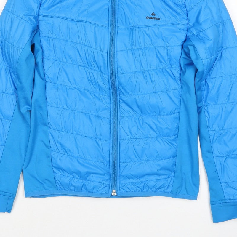 Quechua Boys Blue 13-14 Years Puffer Jacket Full Zip Insulated Hiking