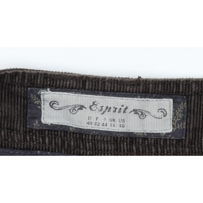 Cop.Copine Women’s Brown Corduroy Cargo Skirt UK 16 Knee Length