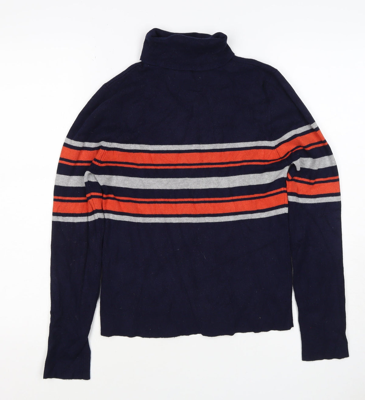 Louche Women’s Multicoloured UK 14 Striped Roll Neck Knit Jumper