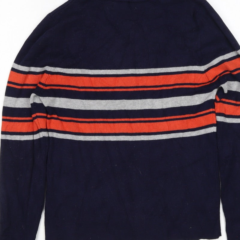 Louche Women’s Multicoloured UK 14 Striped Roll Neck Knit Jumper
