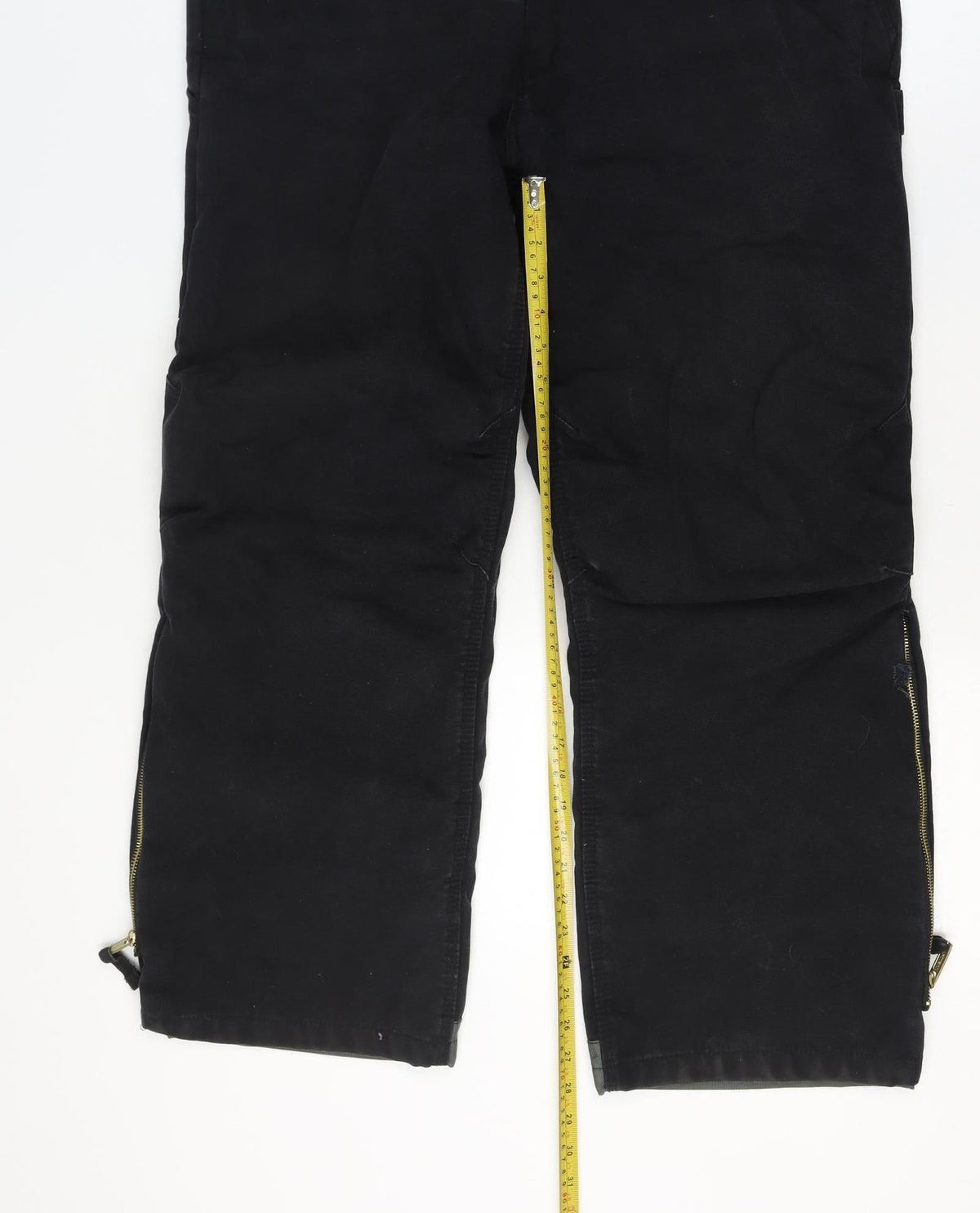 Walls Mens Black L Insulated Workwear Dungarees Bib Overalls