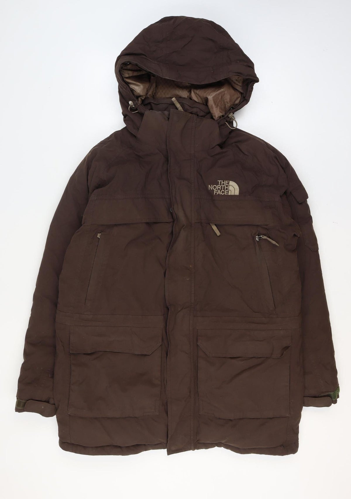 The North Face Men’s Brown M HyVent Down Hooded Parka Jacket