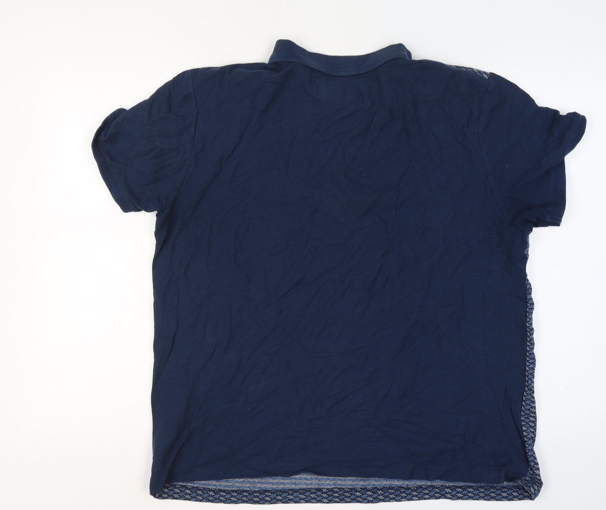 Original Penguin Men’s Blue XL Geometric Short Sleeve Polo Shirt