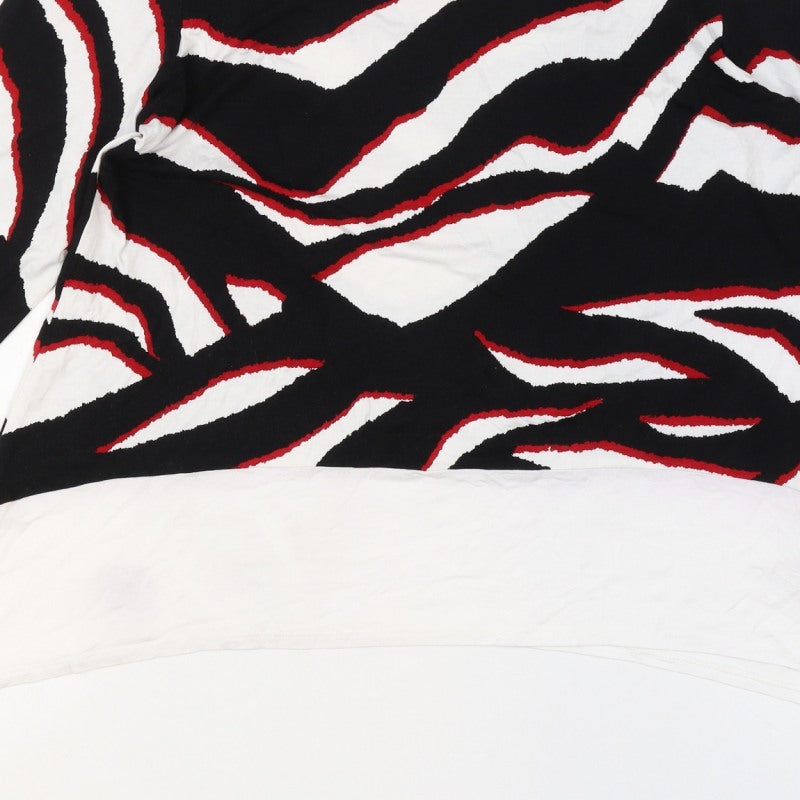 Saloos Women’s Multicoloured UK 14 Zebra Print 3/4 Sleeve Jersey Top