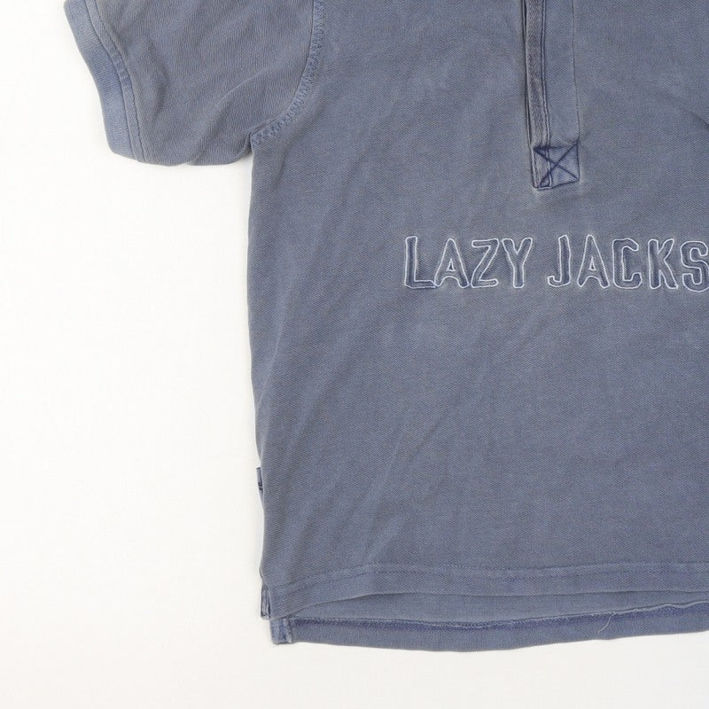 Lazy Jacks Boys Blue 7-8 Years Classic Cotton Logo Polo Shirt