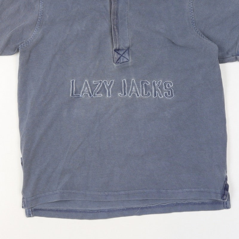 Lazy Jacks Boys Blue 7-8 Years Classic Cotton Logo Polo Shirt