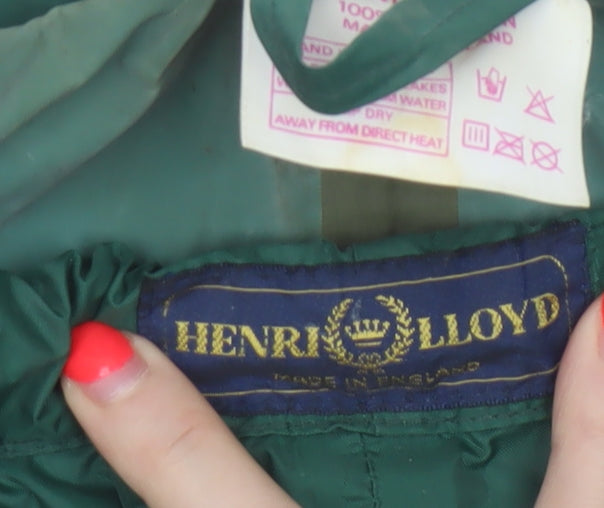 Additional view of Henri Lloyd Men’s Green, size S, Nylon Rain Trousers Ankle Zip Vintage