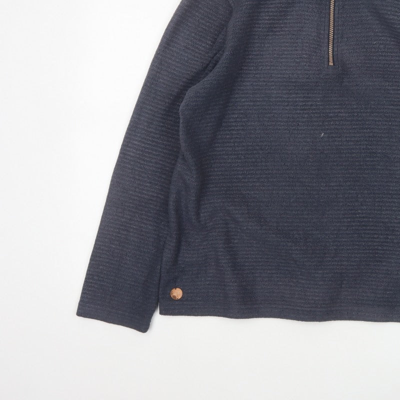Regatta Women’s Navy Blue UK 16 1/4 Zip Fleece Sweatshirt
