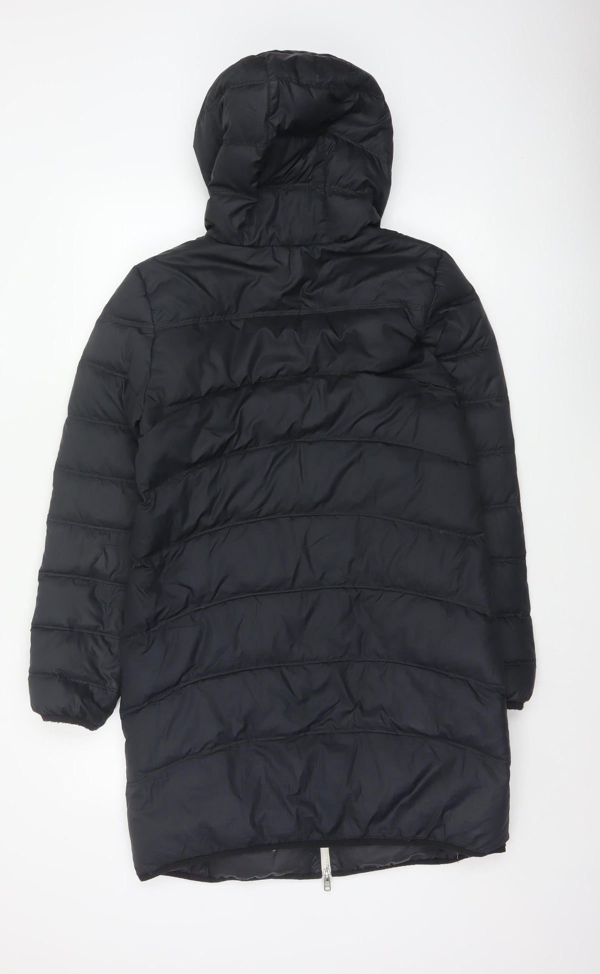 Nike Women’s Black XS Long Hooded Down Puffer Coat