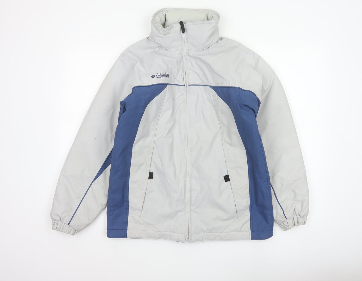 Columbia Women’s Blue White XL UK 18 Fleece Lined Ski Jacket