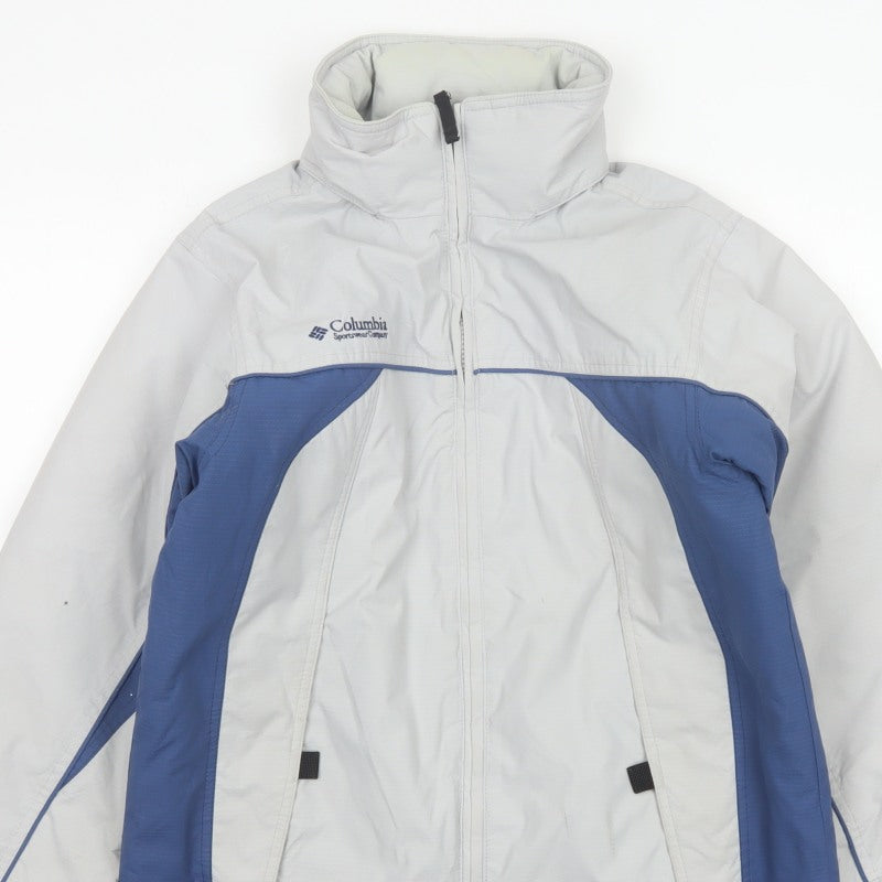 Columbia Women’s Blue White XL UK 18 Fleece Lined Ski Jacket