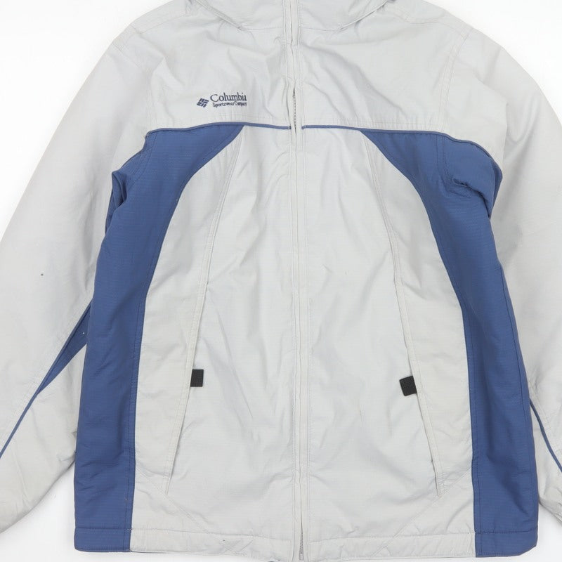 Columbia Women’s Blue White XL UK 18 Fleece Lined Ski Jacket