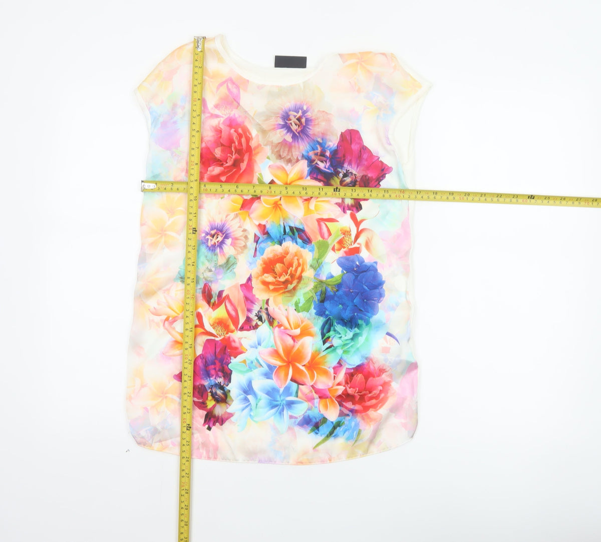 Wallis Women Multicoloured UK 8 Floral Short Sleeve Blouse Top