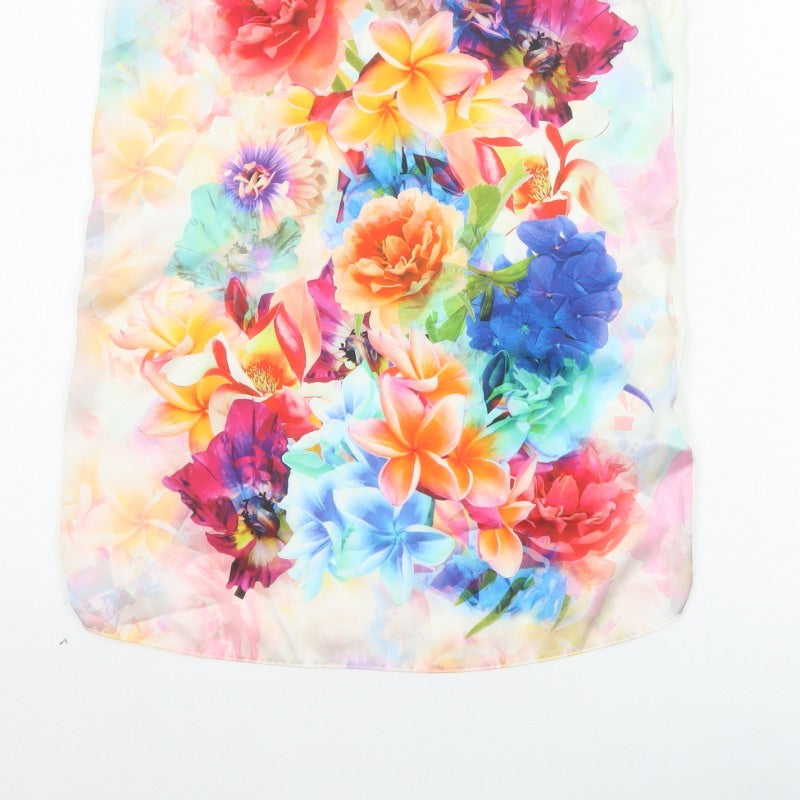 Wallis Women Multicoloured UK 8 Floral Short Sleeve Blouse Top