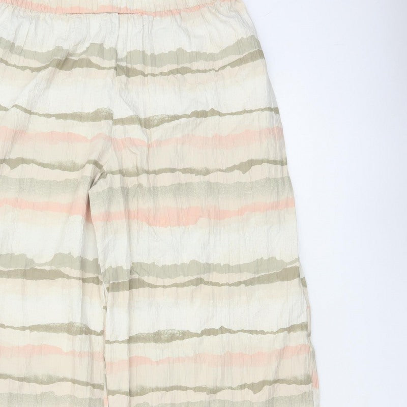 French Connection Women’s Multicoloured M Wide-Leg Striped Trousers