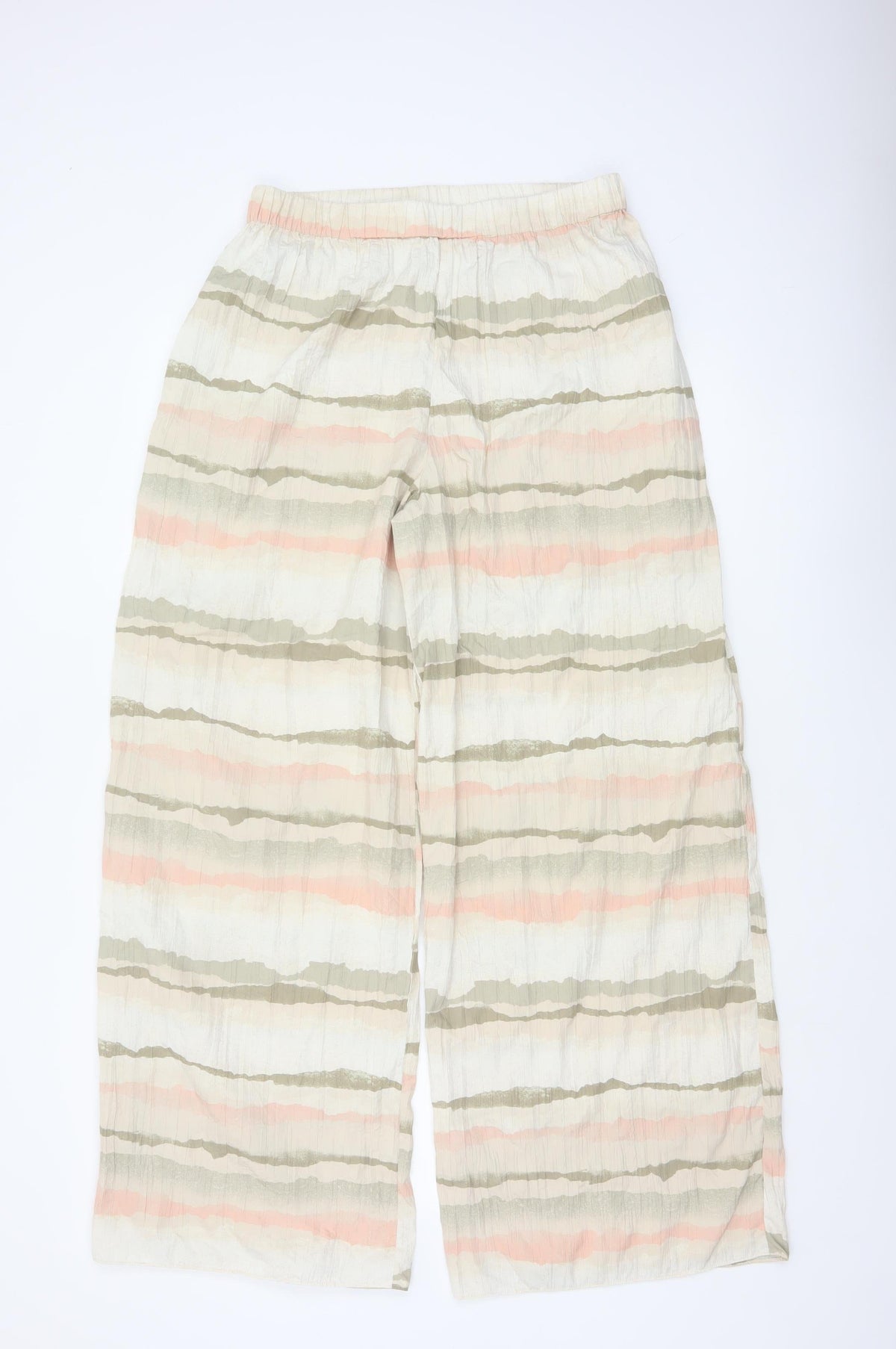 French Connection Women’s Multicoloured M Wide-Leg Striped Trousers