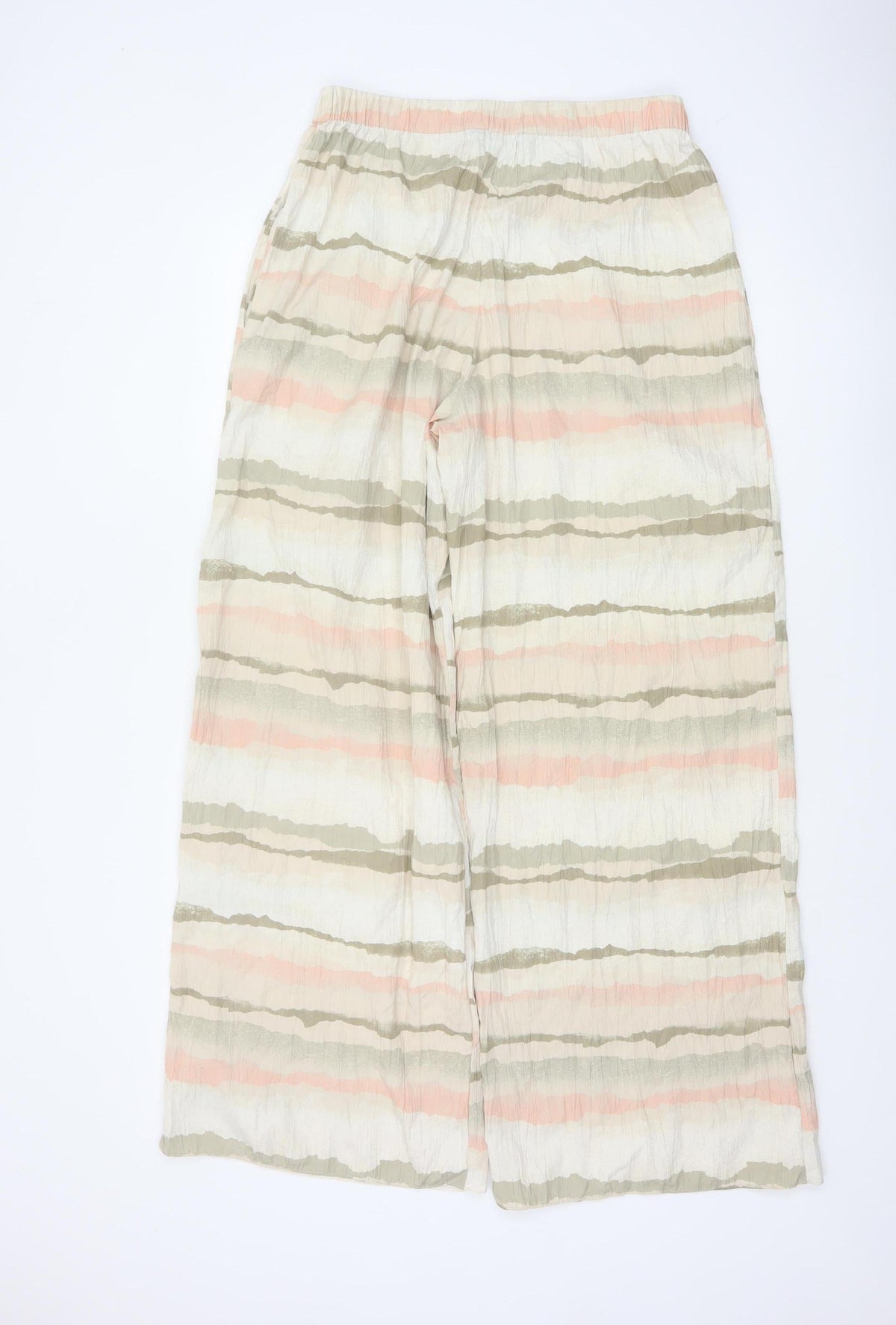 French Connection Women’s Multicoloured M Wide-Leg Striped Trousers