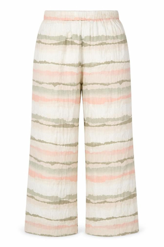 French Connection Women’s Multicoloured M Wide-Leg Striped Trousers