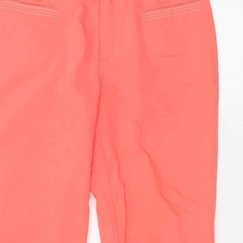 Frenchcuff Women Pink Size 8 Capri Tapered Cuffed Trousers