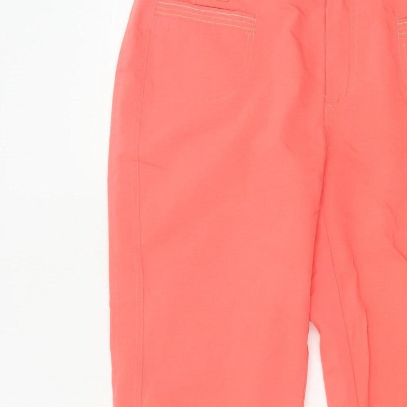 Frenchcuff Women Pink Size 8 Capri Tapered Cuffed Trousers