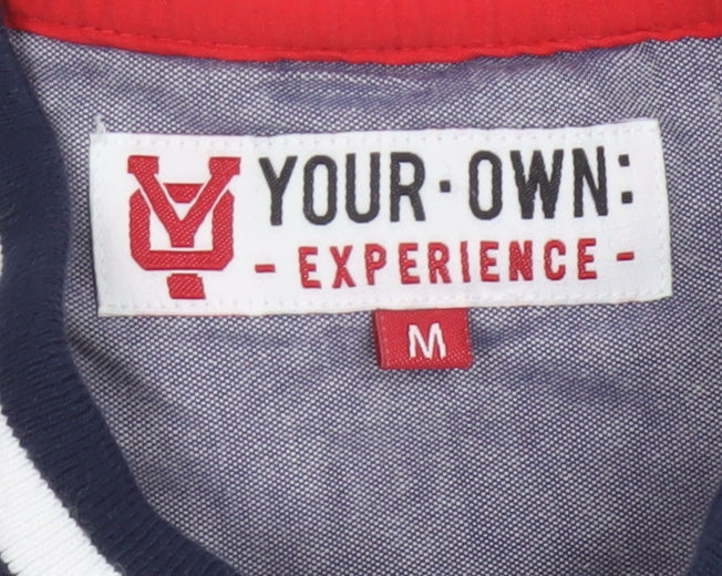 Your Own Experience Teens Grey M Varsity Jacket Snap Logo Cotton Blend