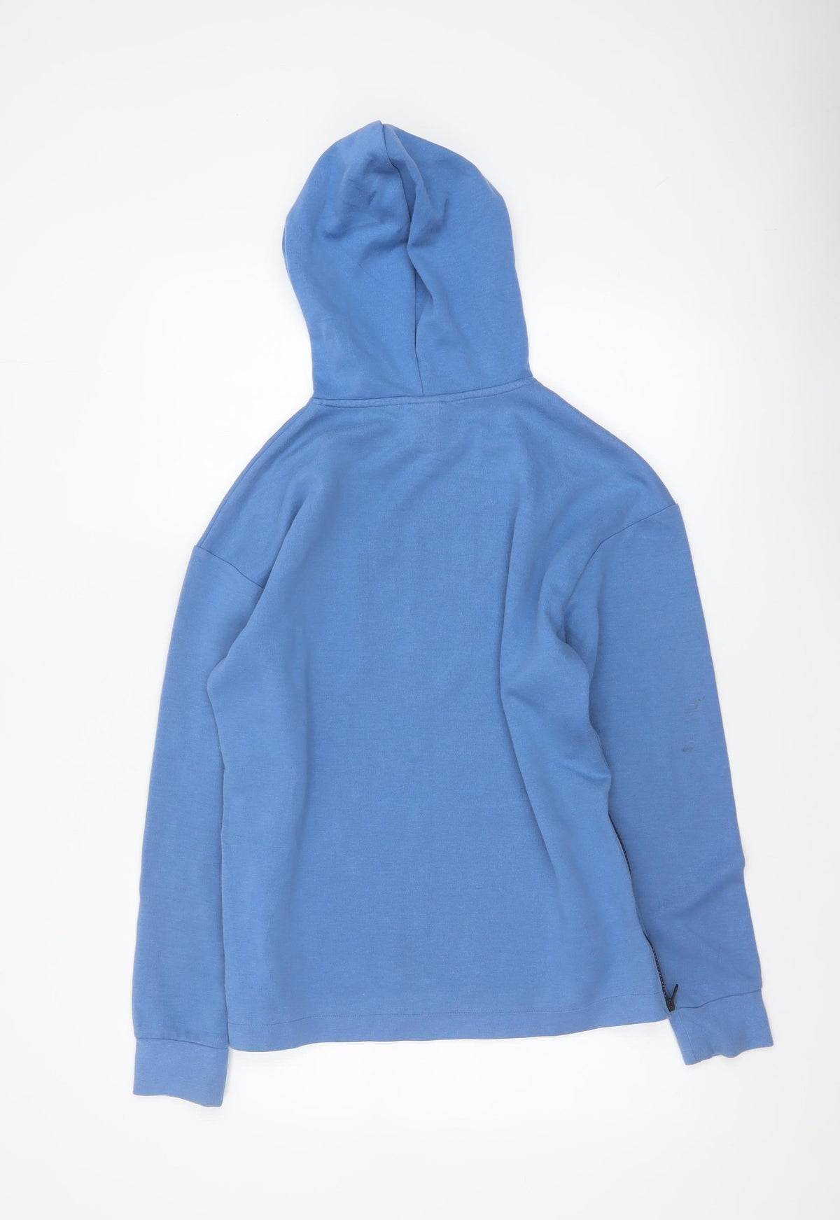 H&M Women’s Blue XS Pullover Hoodie Hooded Side Zip Cotton Blend