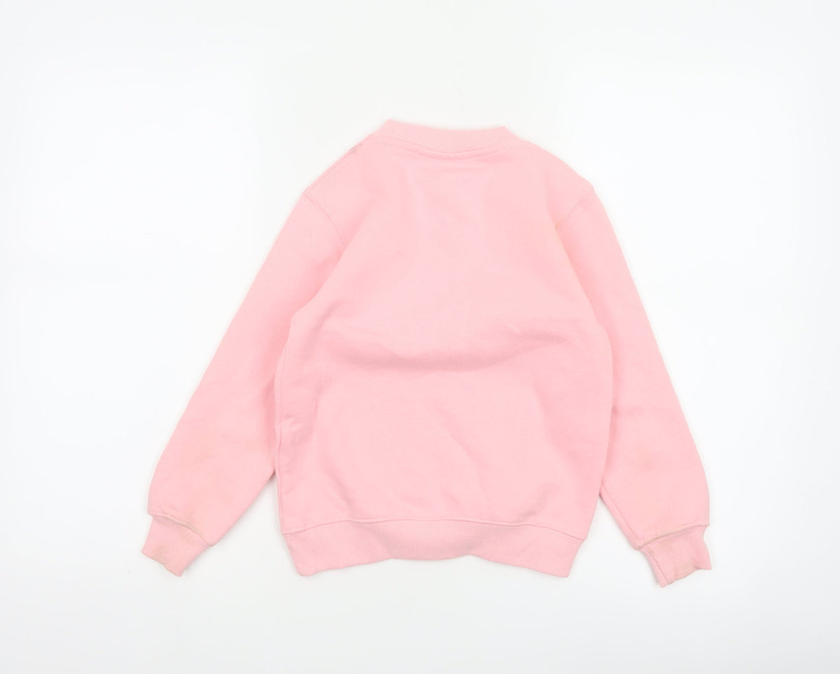 I Love NY Girls Pink 6-7 Years Pullover Sweatshirt Graphic Print