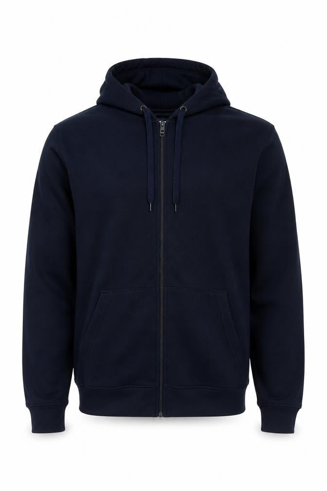 Altitude Mens Blue M Full Zip Hooded Polyester Hoodie Pockets