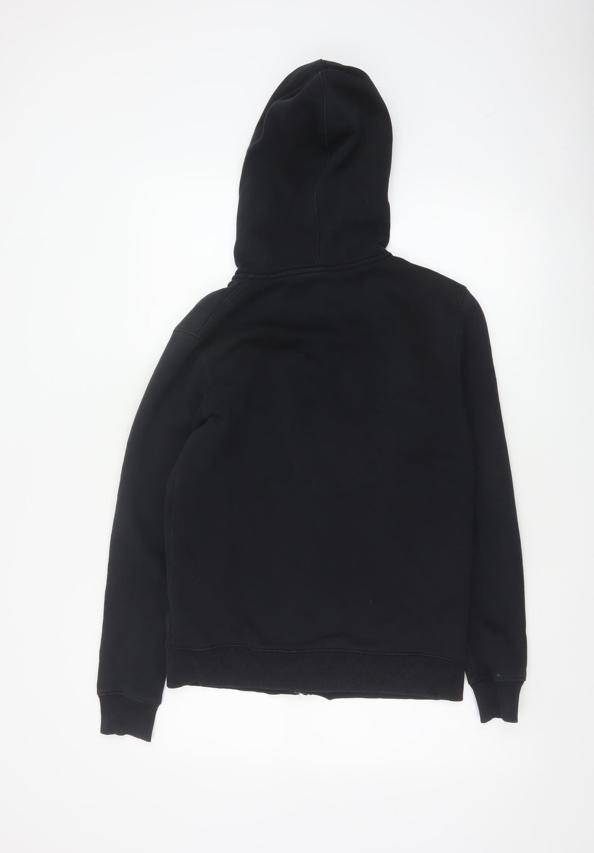 Gym King Women’s Black S Full Zip Hooded Logo Hoodie Cotton Blend