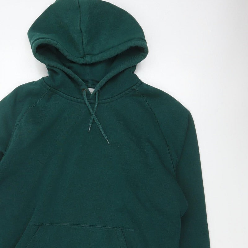 Carhartt WIP Men’s Green L Hooded Chase Pullover Hoodie Logo