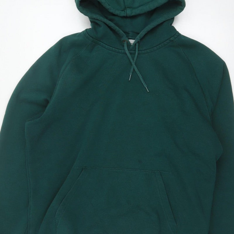 Carhartt WIP Men’s Green L Hooded Chase Pullover Hoodie Logo