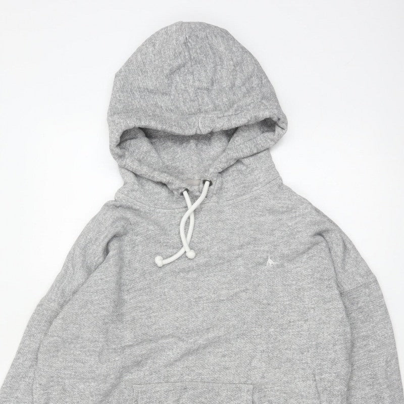Jack Wills Women Grey UK 12 Pullover Hoodie Drawstring Logo Pockets