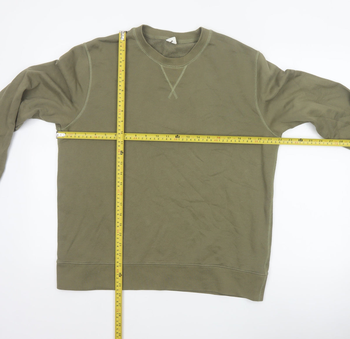 Arket Men’s Green M Crew Neck Pullover Cotton Sweatshirt