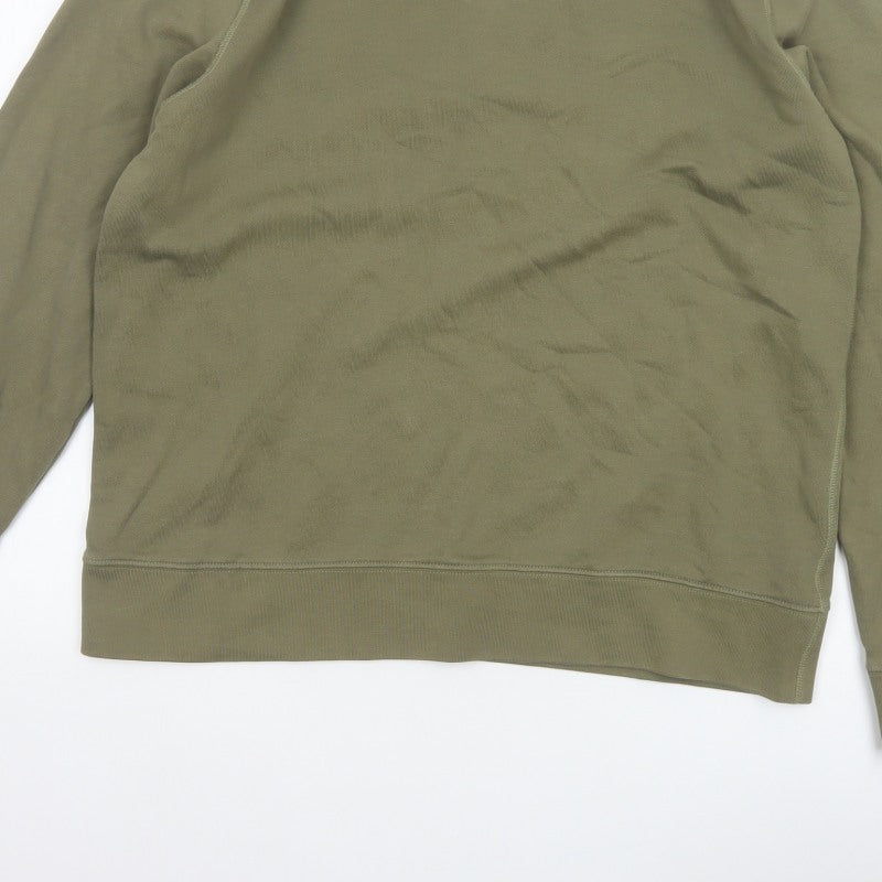 Arket Men’s Green M Crew Neck Pullover Cotton Sweatshirt