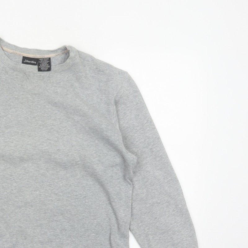 St. John's Bay Women’s Grey Crew Neck Pullover Sweatshirt Size L
