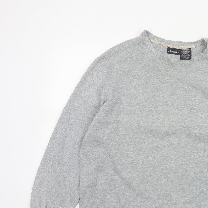 St. John's Bay Women’s Grey Crew Neck Pullover Sweatshirt Size L